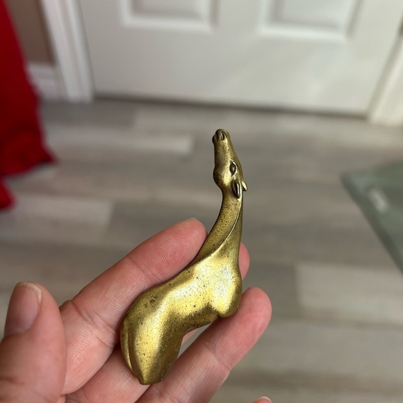 4/$100 JJ stamp 1980 Gold Giraffe animal brooch 🦒 - Picture 3 of 7